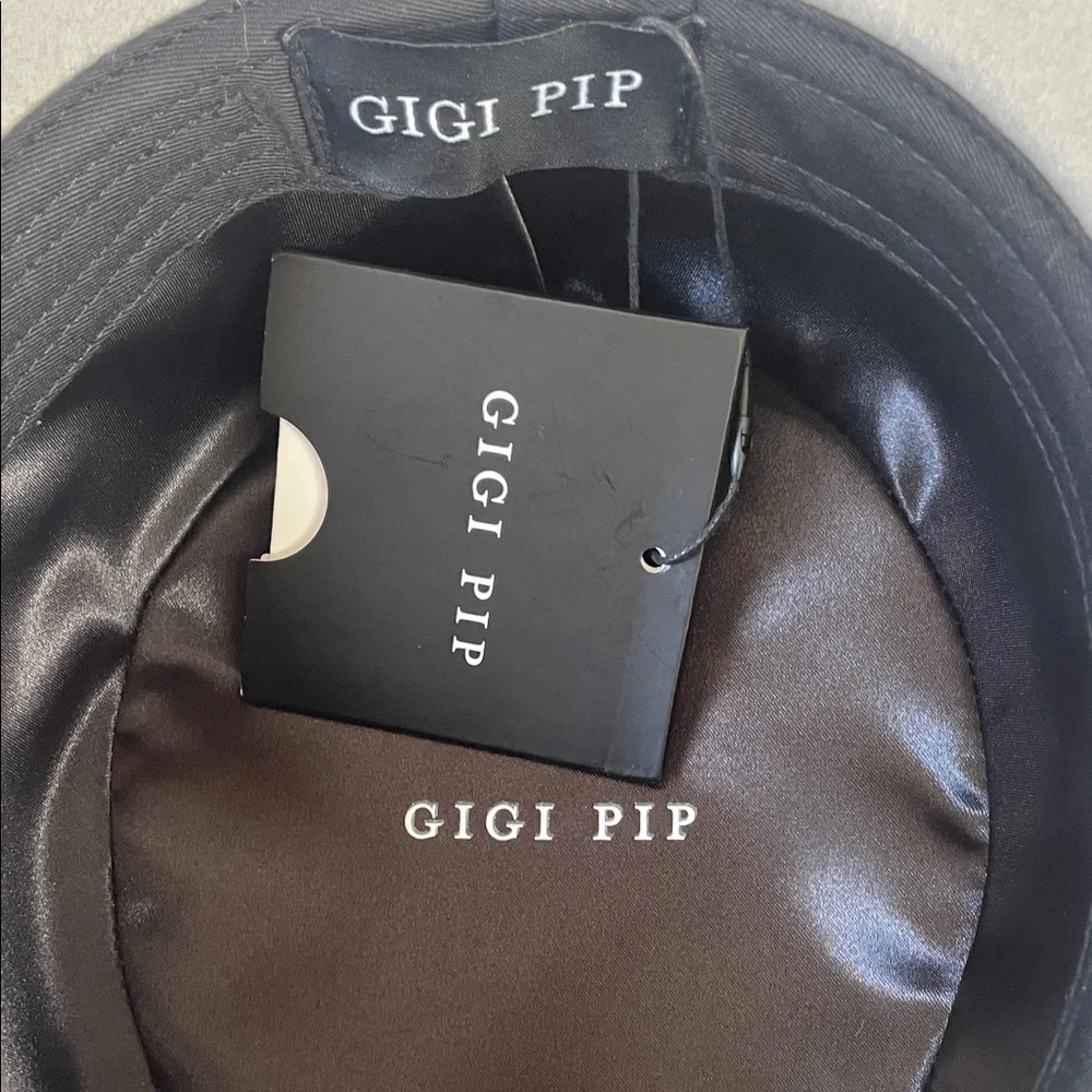 GIGI PIP Gray Wide-Brim dahlia grey boat hat - Picture 8 of 9